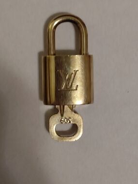 Louis Vuitton Gold-tone LV Padlock with Key
